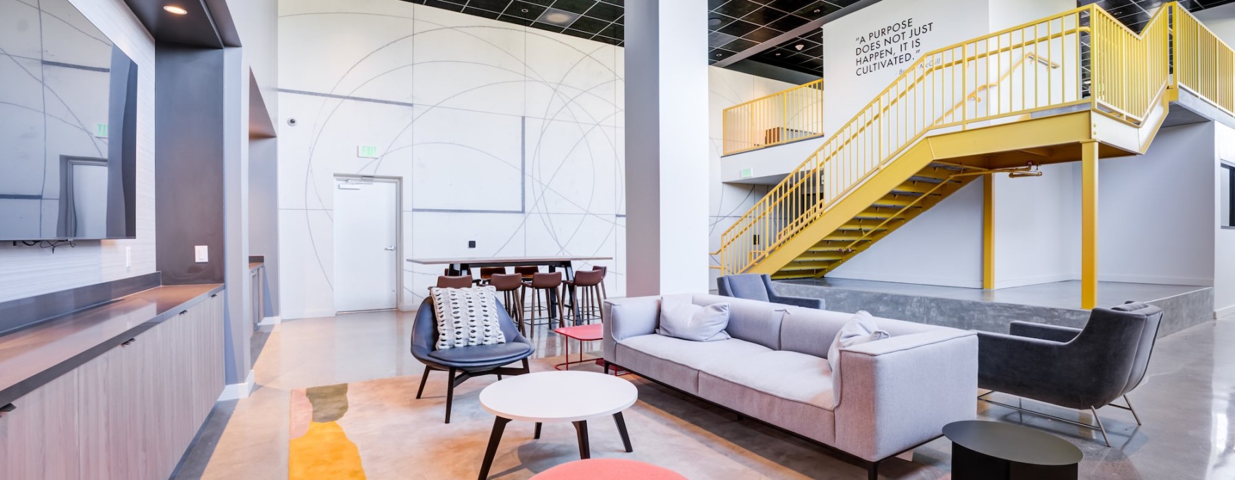 lounge area with tv and couch